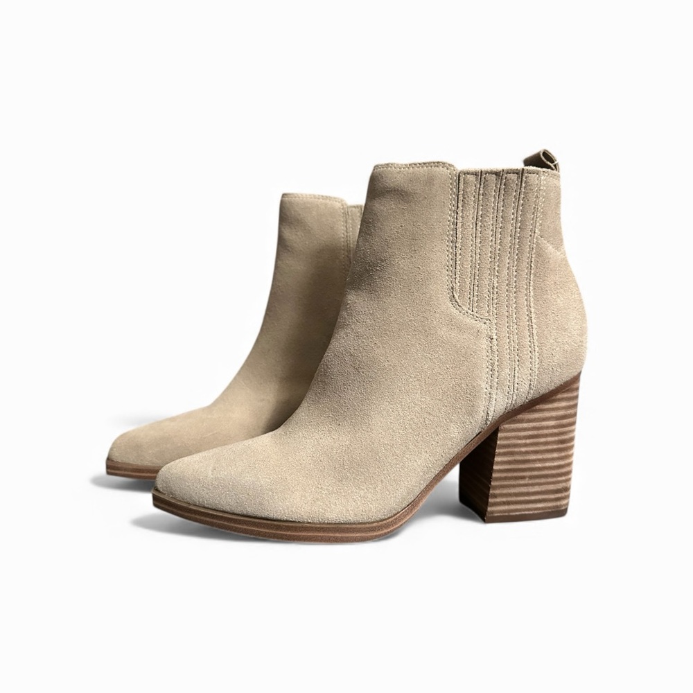 MARC FISHER Women’s Matter Heel Booties Suede Fashion Ankle Boots Brown 6.5 M